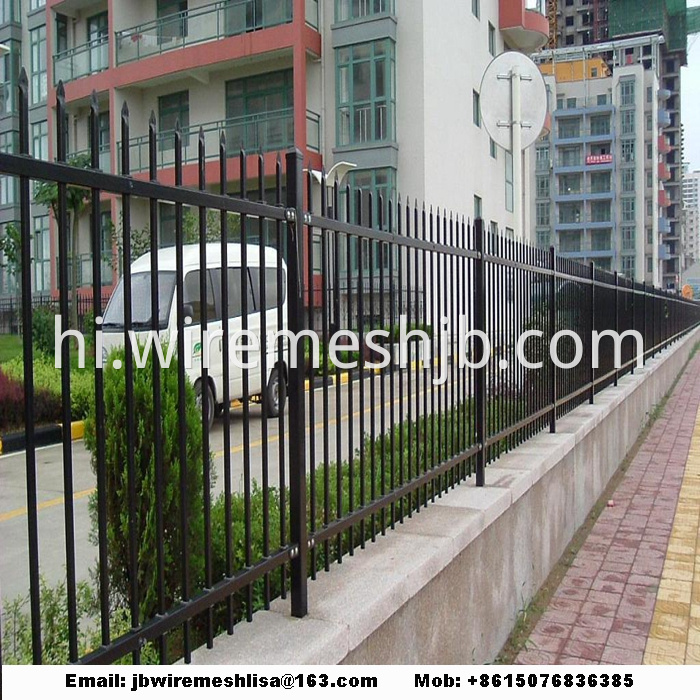 Powder Coated Zinc Steel Fence Panels